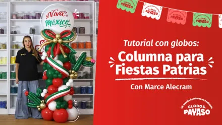 Tutorial columna para fiestas patrias