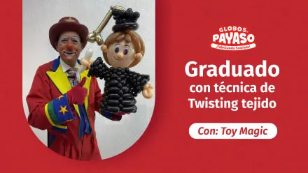 Graduado con técnica de twisting tejido